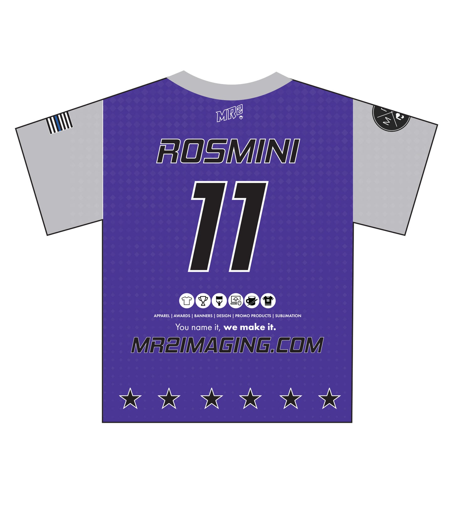 MR2 Softball Sublimated Jersey-Black/Purple