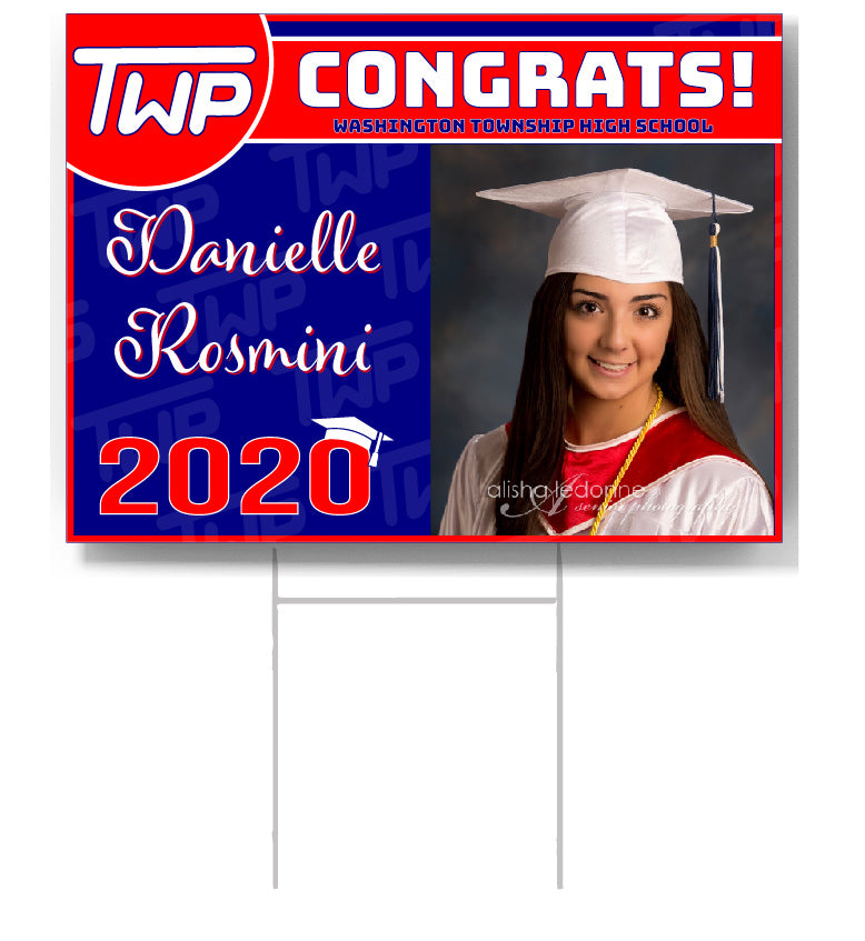 TWP CUSTOMIZED Graduate Lawn Sign