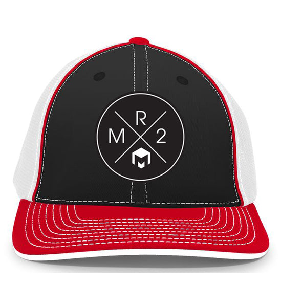 MR2 | Black, Red & White Flexfit Hat