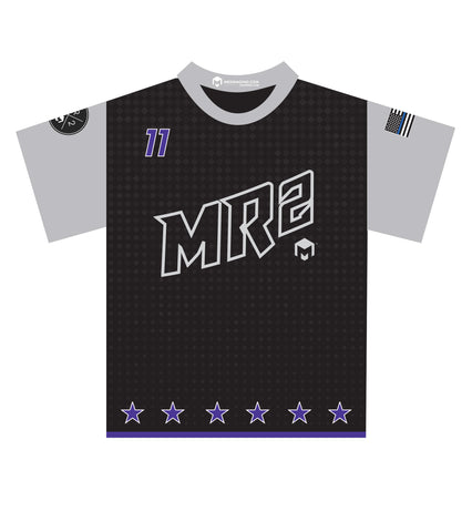 MR2 Softball Sublimated Jersey-Black/Purple