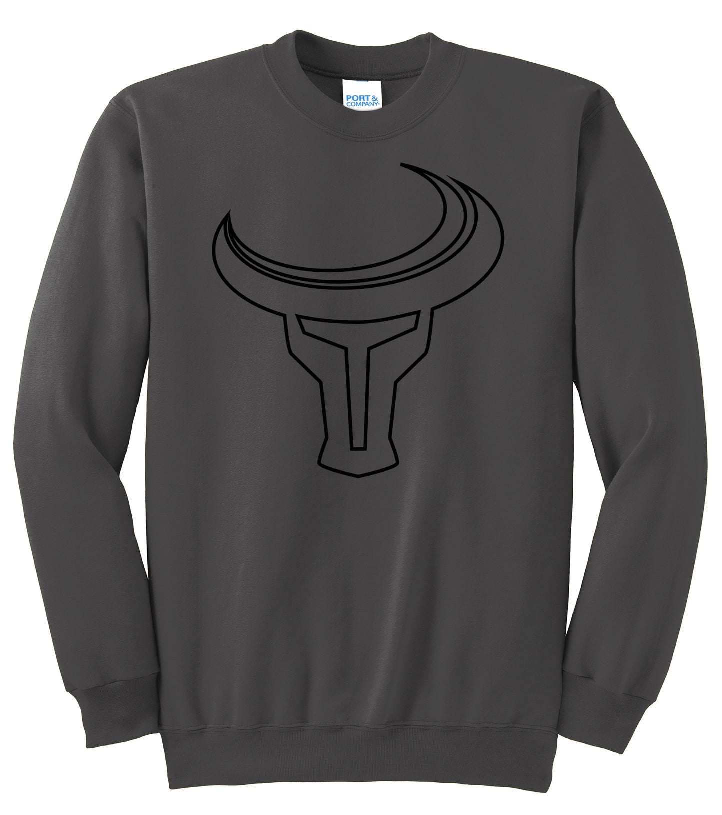 TORO | Outline Logo Crew-Neck - Charcoal