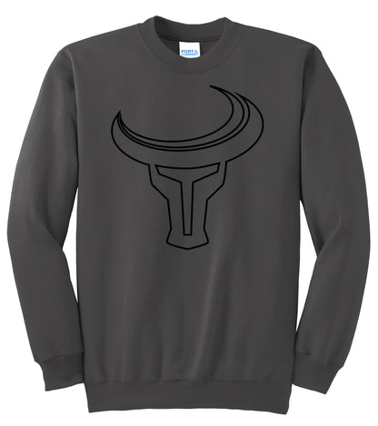 TORO | Outline Logo Crew-Neck - Charcoal